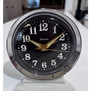 Baby Bell Wind Up Alarm Clock Classic Analog Time Piece Vintage 1960’s